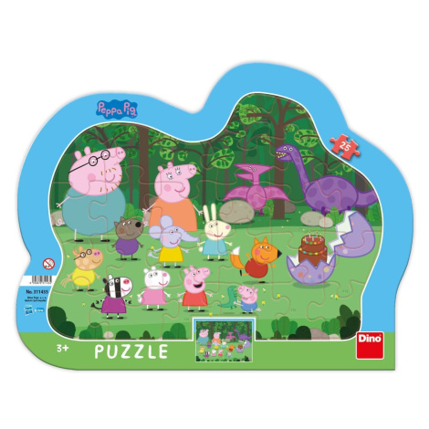 Dino Puzzle v rámčeku Peppa Pig 25 dielikov