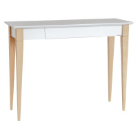 Biely pracovný stôl Ragaba Mimo, dĺžka 105 cm