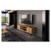 TV stolík z dubového dreva v prírodnej farbe 180x57 cm Kula - The Beds