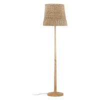 Stojacia lampa v prírodnej farbe s ratanovým tienidlom (výška 160 cm) Kakasi - Bloomingville