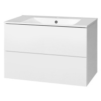 MEREO - Aira, kúpeľňová skrinka s keramickým umývadlom 81 cm, biela CN711