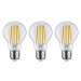 Paulmann Eco-Line LED E27 4W 840lm 3 000 K 3 kusy