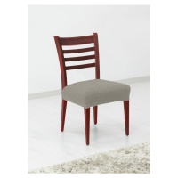 Poťah elastický na sedák stoličky, komplet 2 ks Denia, svetlosivá