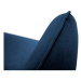 Modrá zamatová pohovka Cosmopolitan Design Florence,160 cm