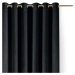 Čierny zamatový dimout záves 400x270 cm Velto – Filumi