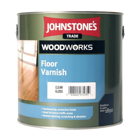 Johnstones Floor Varnish - rýchloschnúci lak na podlahy 2,5 l bezfarebný satén