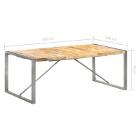 Jedálenský stôl hnedá / sivá Dekorhome 200x100x75 cm,Jedálenský stôl hnedá / sivá Dekorhome 200x