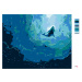 Maľovanie podľa čísel - VEĽRYBA A MODRÝ OCEÁN Rámovanie: vypnuté plátno na rám, Rozmer: 40x50 cm