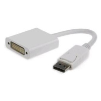 Cablexpert kábel redukcia Displayport na DVI, M/F, biela