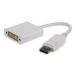 Cablexpert kábel redukcia Displayport na DVI, M/F, biela