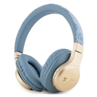 Slúchadlá Guess Bluetooth on-ear headphones blue 4G Script (GUBH604GEMB)
