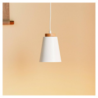 Závesná lampa Bolero 1, jedno-plameňová, biela