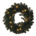 LED vianočný veniec Hud s časovačom 40 cm teplá biela