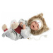 Llorens 74046 NEW BORN - realistická bábika so zvukmi a mäkkým látkovým telom - 42cm