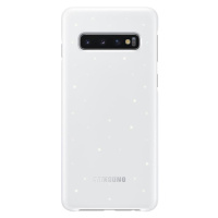 Plastové puzdro Samsung na Samsung Galaxy S10e LED EF-KG970CW biele