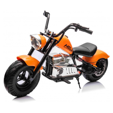 mamido Detská elektrická motorka Chopper Warrior 36V oranžová