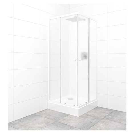 Set sprchovacieho kúta a vaničky, štvorec 80x80 cm Multi Basic SIKOBKMUQ80CH0 SAT