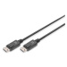 Digitus Pripojovací kábel DisplayPort 1.2, DP M/M, 2,0 m, so západkou, Ultra HD 4K, bl