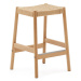 Barové stoličky z dubového dreva v prírodnej farbe v súprave 2 ks (výška sedadla 66 cm) Yalia – 