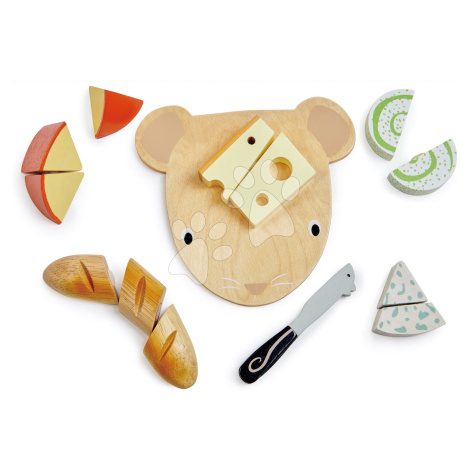 Drevená doska so syrom Cheese Chopping Board Tender Leaf Toys s nožom na krájanie od 24 mes