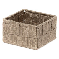 Svetlohnedý kúpeľňový organizér Compactor Stan, 12 x 12 cm