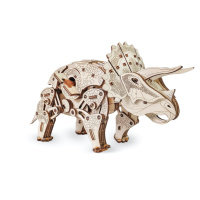 Drevené mechanické 3D puzzle - Triceratops