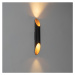 Dizajnová nástenná lampa čierna so zlatom - Organo L.