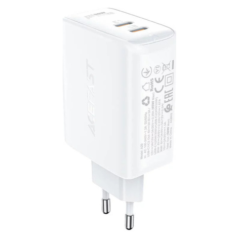 Nabíjačka Wall charger Acefast A29 PD50W GAN, 2x USB-C, 50W (white)