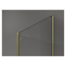 MEXEN/S - Kioto Sprchová zástena WALK-IN 130 x 110 x 30 cm, transparent, zlatá 800-130-110-221-5