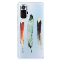 Odolné silikónové puzdro iSaprio - Three Feathers - Xiaomi Redmi Note 10 Pro