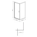 CERSANIT - SET B152 čtvorcový sprchovací kút ARTECO 80x80x190, transparent + vanička TAKO 80x4 S