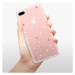Odolné silikónové puzdro iSaprio - Abstract Triangles 02 - white - iPhone 7 Plus