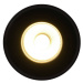 LED stropné bodové svietidlo Rosalee, čierne, IP65, spínač CCT