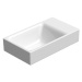 NUBES keramické umývadlo na dosku 40x23 cm, bez otvoru, biela ExtraGlaze 9636011