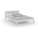 Biela dvojlôžková posteľ z borovicového dreva 160x200 cm Laxbaken - Skandica