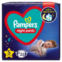 PAMPERS Night Pants Nohavičky plienkové veľ. 5, 22 ks, 12-17 kg