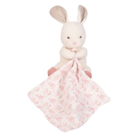 Doudou Plyšový zajačik s ružovou dečkou z BIO bavlny 15 cm