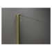 MEXEN/S - Kioto Sprchová zástena WALK-IN zaoblená 80 x 200, transparent 8 mm, zlatá 800-080-101-