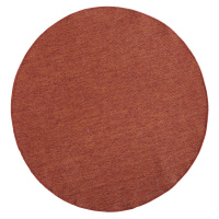 Kusový koberec Twin-Wendeteppiche 103098 terra creme kruh – na ven i na doma - 140x140 (průměr) 