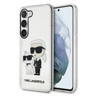 Kryt Karl Lagerfeld Samsung Galaxy S23 transparent hardcase Gliter Karl&Choupette (KLHCS23SHNKCT