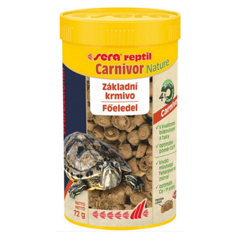 Sera Reptil Professional Carnivor Nature krmivo pre mäsožravé reptílie a vodné korytnačky 250ml