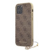 Guess 4G Charms kryt iPhone 12/12 Pro 6.1" hnedý