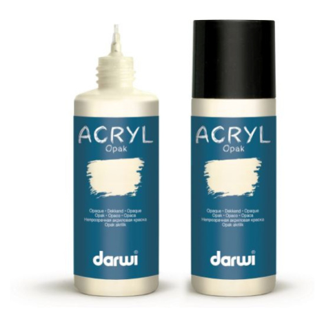 DARWI ACRYL OPAK - Dekoračná akrylová farba na rôzne povrchy 80 ml 220080280 - tyrkysová