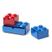 LEGO® stolné boxy so zásuvkou Multi-Pack 3 ks - červená, modrá