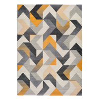 Oranžovo-sivý koberec Universal Gladys Abstract, 140 x 200 cm