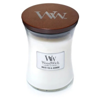 WOODWICK Vonná sviečka váza stredná White Tea & Jasmine 275 g