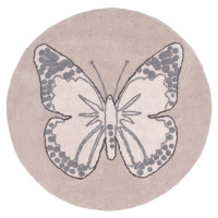 Přírodní koberec, ručně tkaný Butterfly - 160x160 (průměr) kruh cm Lorena Canals koberce
