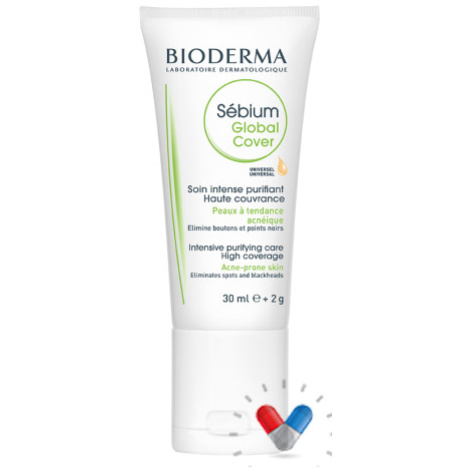 Bioderma Sébium Global Cover intenzívne krycia tónovacia starostlivosť pre pleť so sklonom k akn