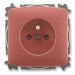 Zásuvka 2P+T/16A/250V clonky (PS) IP40 cervená vresová Tango (ABB)