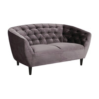 Ambia Home SEDAČKA CHESTERFIELD, textil, tmavosivá